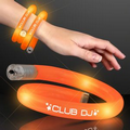 Light Up Orange Flash Tube Bracelets - 60 Day